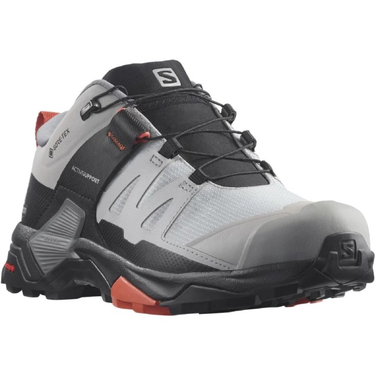 Tênis De Caminhada Salomon X Ultra 4 Wide GTX Feminino Luz Cinzentas Pretas | PT I15674